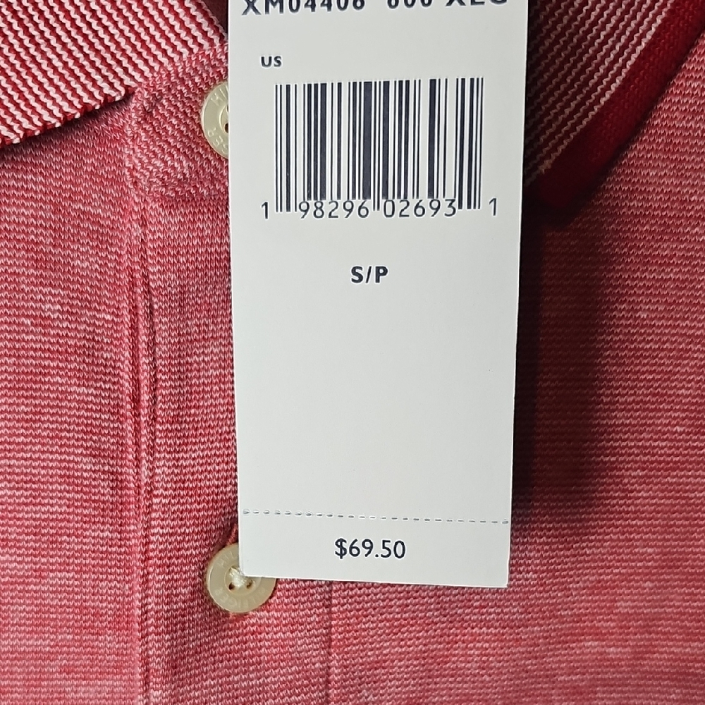 Tommy Hilfiger Men's Striped Red Polo Shirt - Picture 6 of 6
